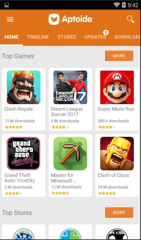 Aptoide for Android .